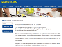 Tablet Screenshot of printdigital.co.nz